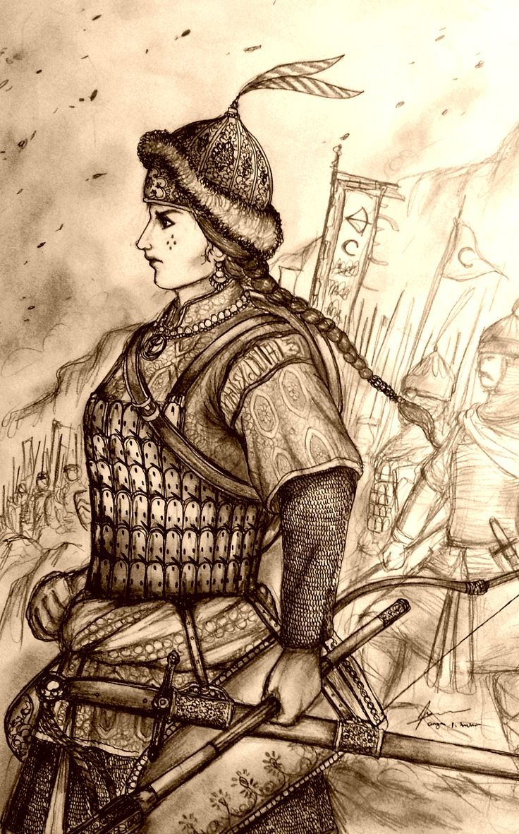 the-history-of-fighting:
“Turkish Woman Warrior
”