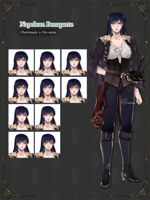 rincrowe:Genderbend version of the characters from an otome game called “Ikemen Vampire: Temptation 