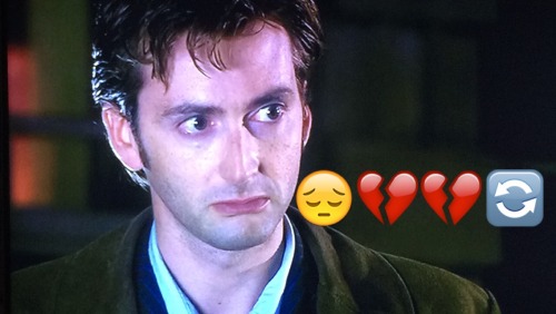 lauraxxtennant: tinyconfusion:  emoji adventures with the doctor and rose tyler (pt. 40)     #i’ve realized while making this .. this scene will never not be devastating#cause he goes from all indignant to heartbroken in 3 seconds#that it completely