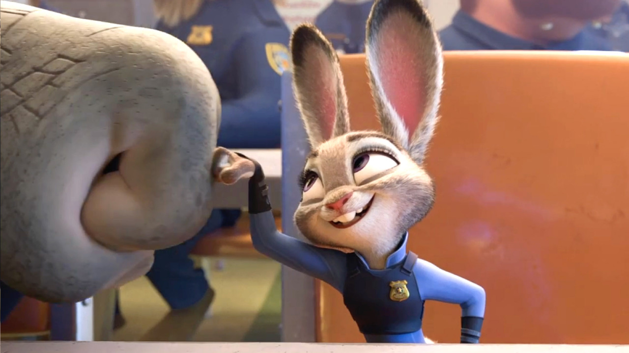 I know everyone’s all over the moon about Zootopia’s social subtext, the glittery