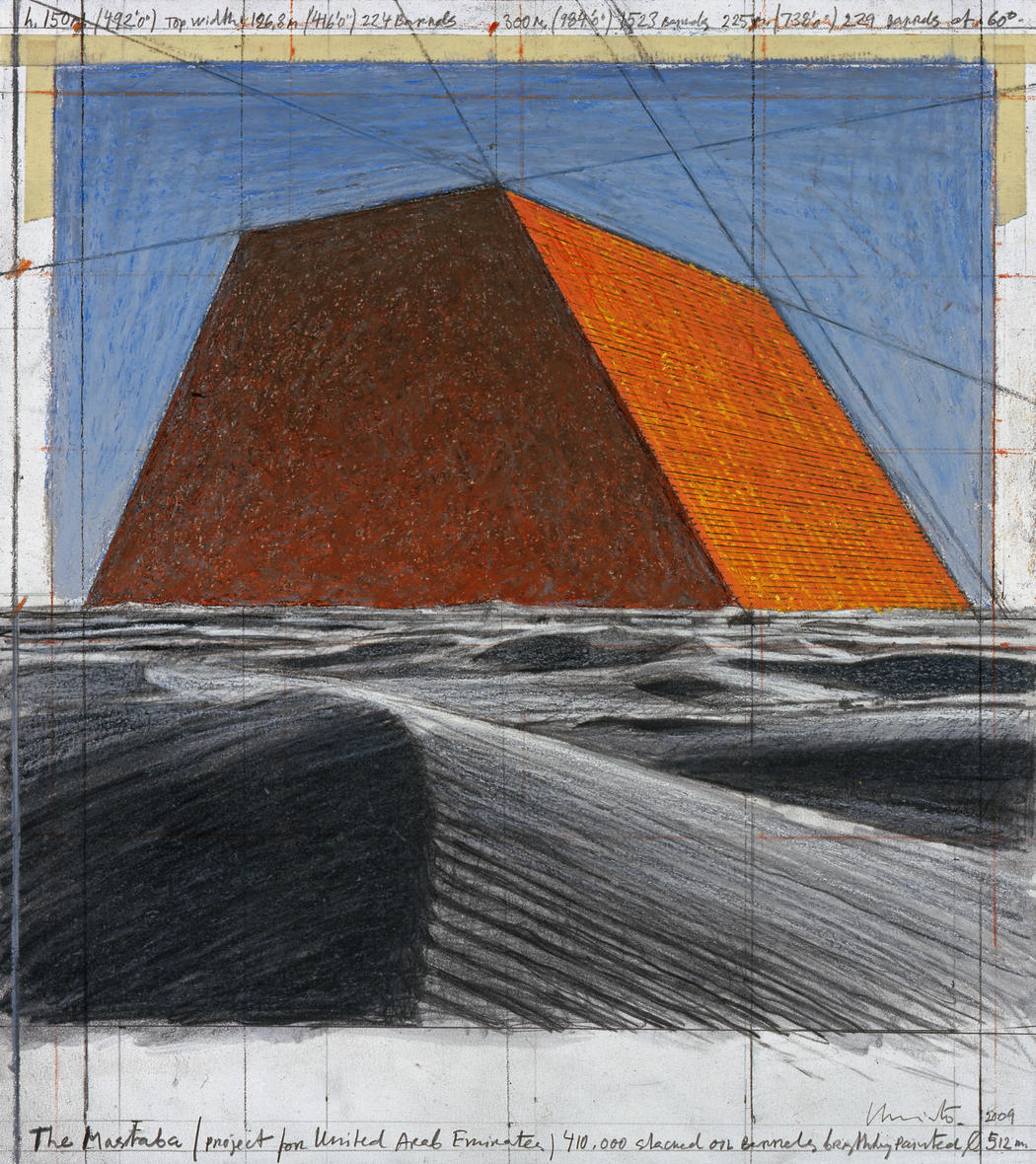 vjeranski:  Christo &amp; Jeanne-ClaudeThe Mastaba of Abu Dhabi (Project for