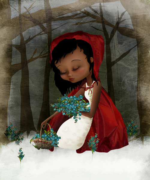 fyblackwomenart:  Red Riding Hood by Solocosmo 