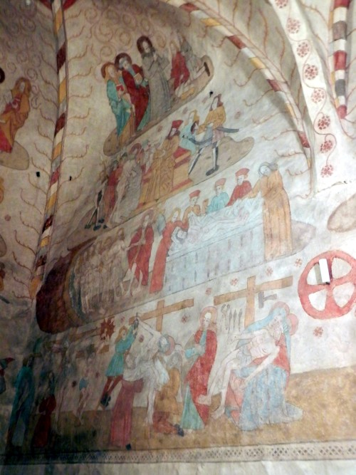Secco painting depicting Long FridayLohja church, early 16th century