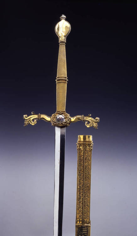 Saxon ceremonial sword dated 1566.from the Staatliche Kunstammlungen Dresen