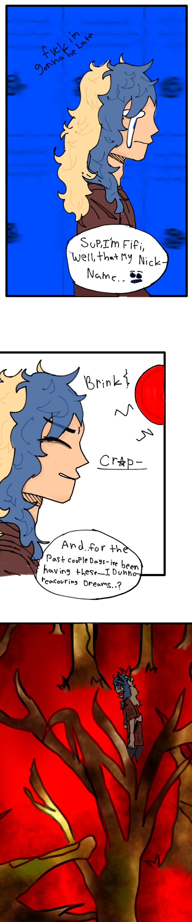 HEY SO ERRM.. 🤓☝🏼 I FINISHED 6 PANELS ON MY WEBCOMIC :D (3 In Each) BUT THE PROBLEM(I HAVE A