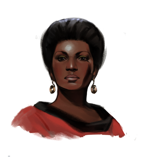 andreavasquezart:well some folks have been reblogging a really old uhura drawing i made years ago so