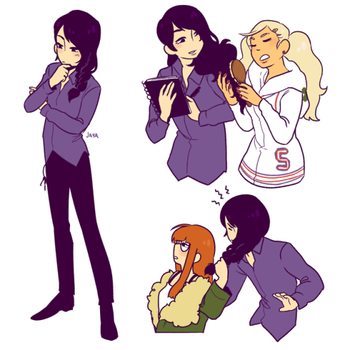 tolbyccia:did you know in yusuke’s concept art he had long hair in a little side braid. did you know