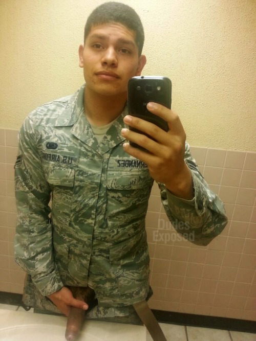 tourie12:  dudes-exposed:  Dudes Exposed Exclusive Request: Military Dude — Diego A ton of you guys have been requesting a sexy, hung dude that is actively in the Military. Well here he is! His name is Diego, he’s 20 years old and he is currently