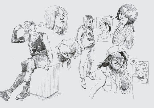 some girls to get back into drawing <3