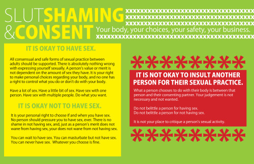     Here is a brief guide to some of the important things you never learned about in sex ed.   Debunking myths about anatomy  Brief overview of sexuality and gender (More complex version here) Slut-shaming and consent Various types of birth control