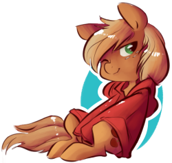 leadhooves:  do0ks:  Hoodie ponies.Drawn