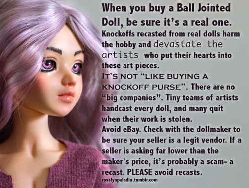 rosslynpaladin:rosslynpaladin:[ID: a ¾ view portrait photo of a ball jointed doll, a Unoa Sist face 