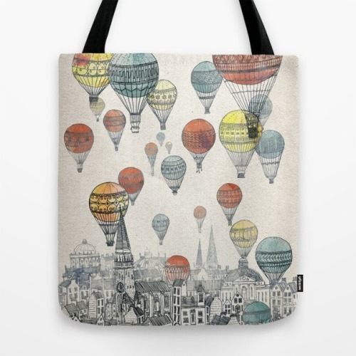 Voyages Over Edinburgh tote.Society6 has a big one day sale on right now, and they do so much more t