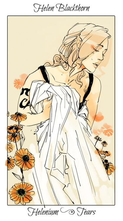 cassandraclare:Faeries of the Dark Artifices.Artwork by Cassandra Jean, part of her Floriography ser