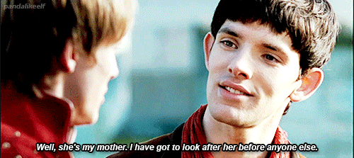 pandalikeelf:the way merlin looks at arthur. oh boy.season 1, episode 10: the moment of truth