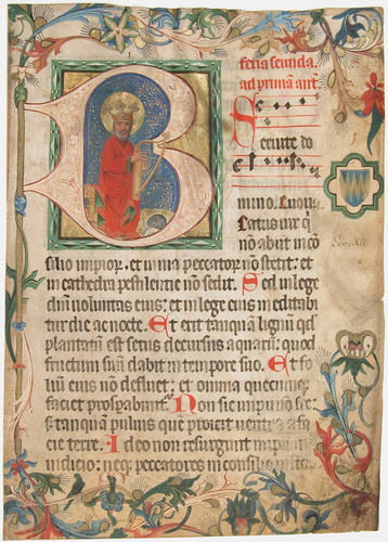 Manuscript Leaf from a Missal, Metropolitan Museum of Art: Medieval ArtBequest of Mrs. A. M. Minturn