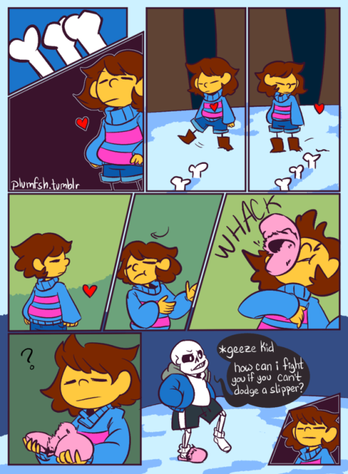 Comic N-054 “Frisk is Slipping up lately”¯\_(ツ)_/¯ [Ommission Info] 