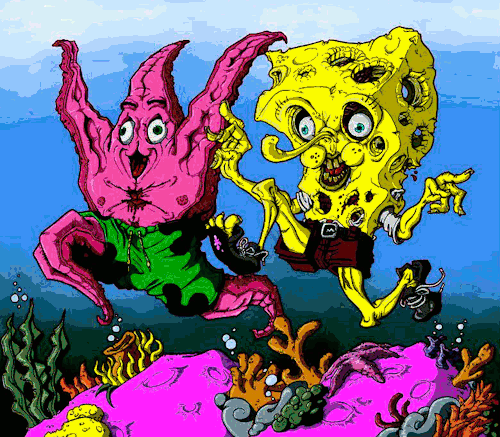 musicmakeslifeeasier21:  Trippy Sponge Bob ✌👽 
