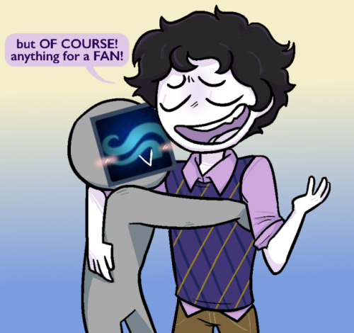 GAMZEE: feferi THINKS she’s HOT SHIT even though we ALL KNOW who the REAL STAR is hereFEFERI: LOL fu