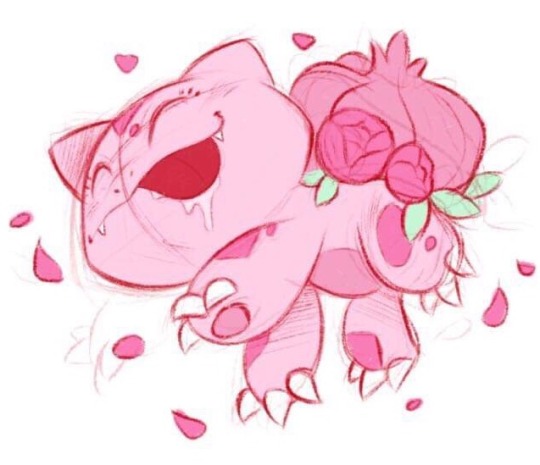 kimmy-arts:        Here are more sketches of my imaginary pink Bulbasaur Buba 🌷 