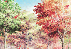 kanariiya:  Inari, Konkon, Koi iroha OVA scenery: Inari Shrine + Autumn 