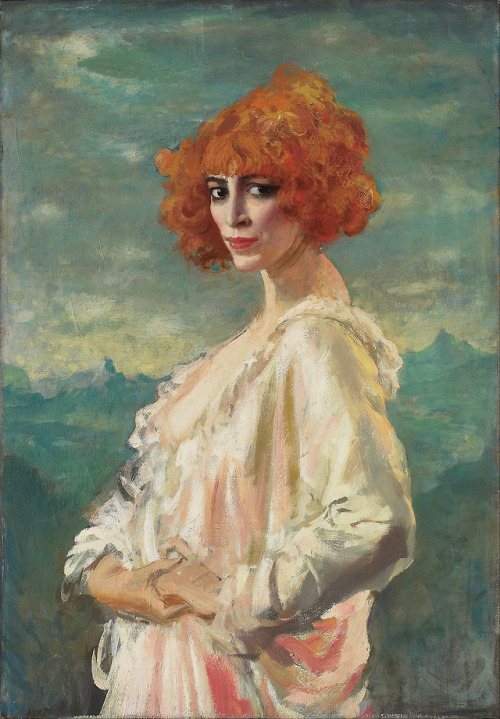 Augustus Edwin John - The Marchesa CasatiA portrait of Luisa Casati by Augustus John, painted in oil