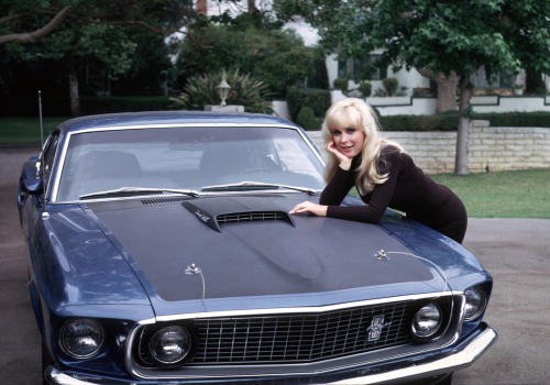  Barbara Eden and her 1969 428 Cobra Jet Mach 1 