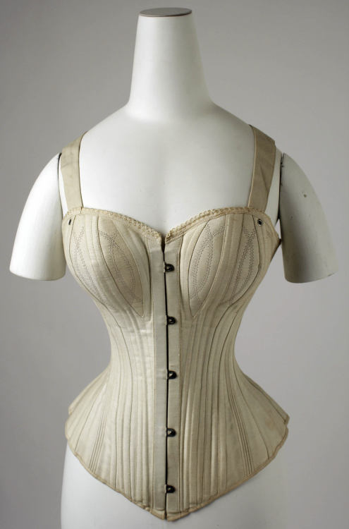 ephemeral-elegance:  Corset, 1890s Dr. Warner’s Caroline Health via The Met