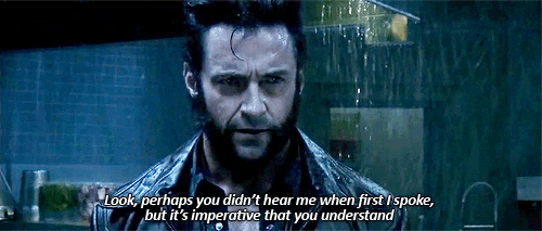 hughxjackman:  &ldquo;Sorry, I’m just not very good with violence…&rdquo;