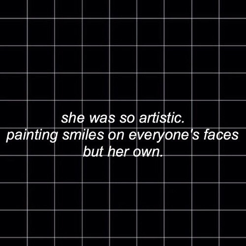 grungefuckboy:  she was broken, but nobody knew.