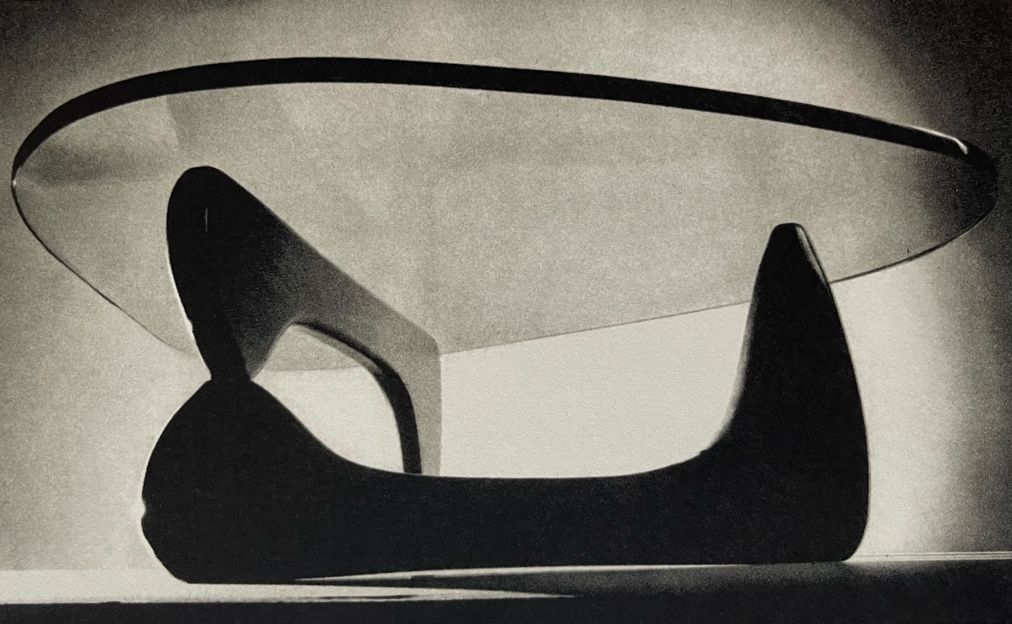 zegalba:Isamu Noguchi: Wood &amp; Glass Coffee Table (1944) Manufactured by Herman
