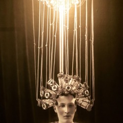 nebulously-burnished:Alexander Bassano  Vintage electric hair-curling (1923) Teylers Museum Haarlem