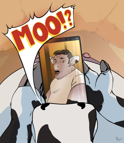 Transformation selfie, DazeA selfie commission for @dazedeerfox. Getting sidetracked at a farm might