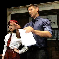 itsajensenthing:  J2 behind the scenes of Supernatural’s 200th episodebonus: 
