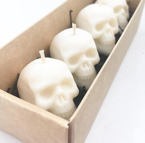 conan-doyles-carnations: sosuperawesome: Skull Candles by Ember Candle Co on Etsy @jawnkeets