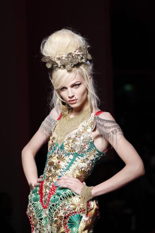 an-andrej-pejic-blog:  This dress goes on exhibit tomorrow, along with many other Jean Paul Gaultier creations, at the Brooklyn Museum, New York. The Fashion World of Jean Paul Gaultier: From the Sidewalk to the Catwalk runs through February 23. After