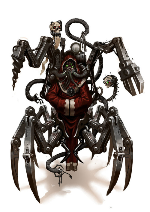 wh40kartwork: Tech-priest  by Lars Bundvad