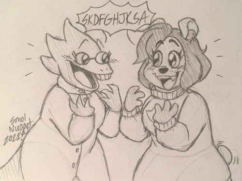 A Couple Of Ursa Sketchesfeaturing Alphys In One Of Themthat Ive Done. Second One Is Based On An Incorrect