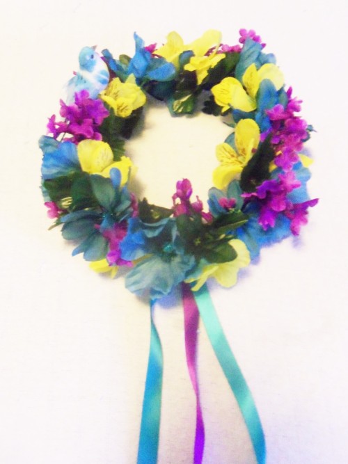 Flower Crown: Summer EveningBy Blue Flower Crafts on Etsy