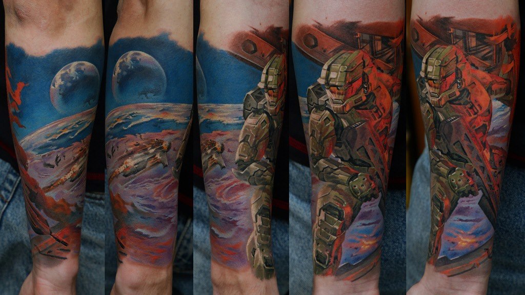 thestarlighthotel:  Tattoos by Dmitriy Samohin 