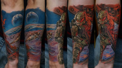 thestarlighthotel:  Tattoos by Dmitriy Samohin 