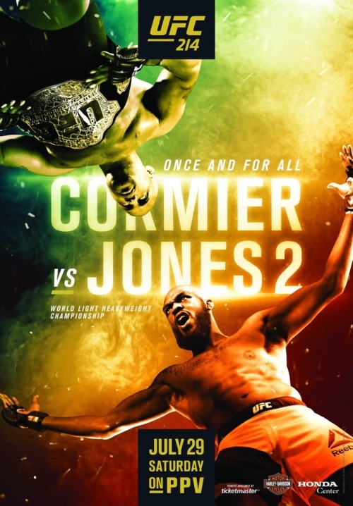 Official UFC 214 Poster.