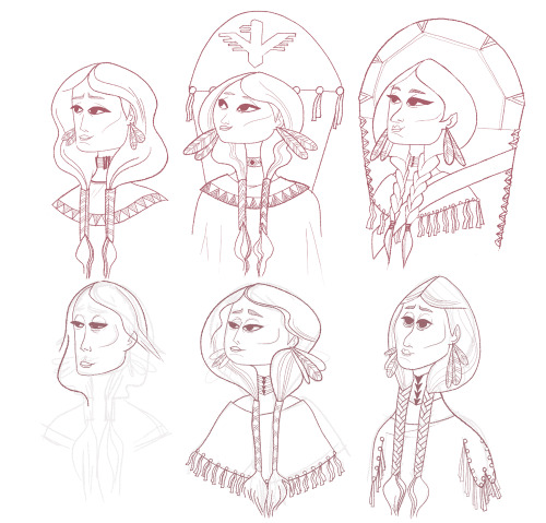 Character work continued&hellip; Montezuma, Sacajawea, Queen Victoria&hellip; All images are
