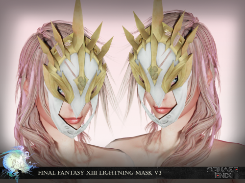 Final Fantasy XIII Lightning Masksextracted from original game by loriscangini dejamo converted by m