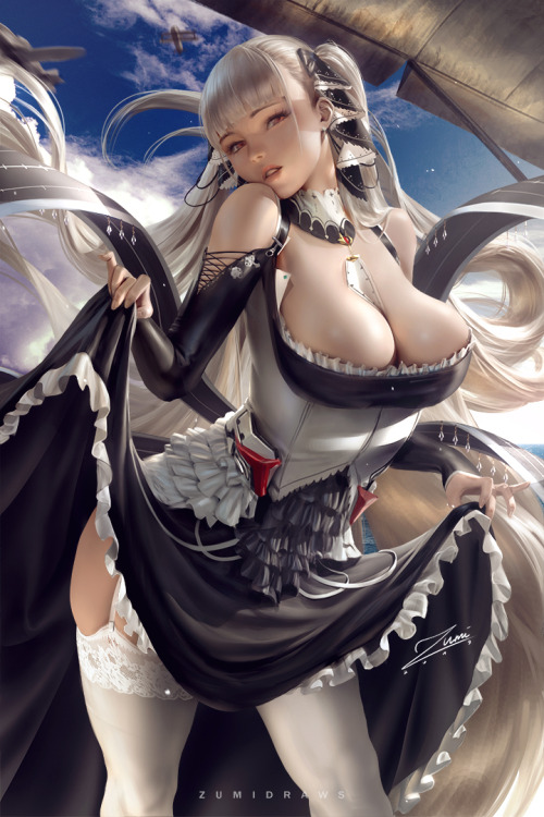 zumidraws:  Formidable from Azur Lane  High-res version, different versions, video process, etc. on Patreon: https://www.patreon.com/zumi  