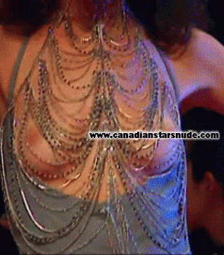 nudecanadian:  Canadian supermodel Shalom Harlow nipples on the catwalk gif 