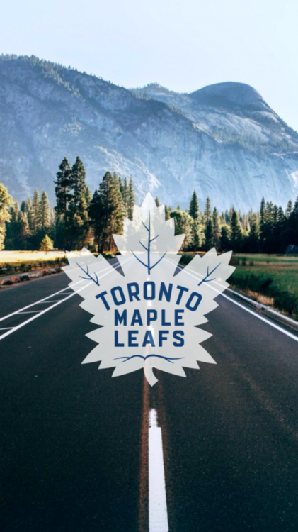 Toronto Maple Leafs logo + blue nature /requested by @krilyve/