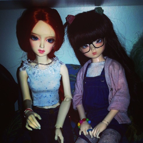 Hanna y Sawa #bjd #elfdoll #dreamingdoll #autum #doll