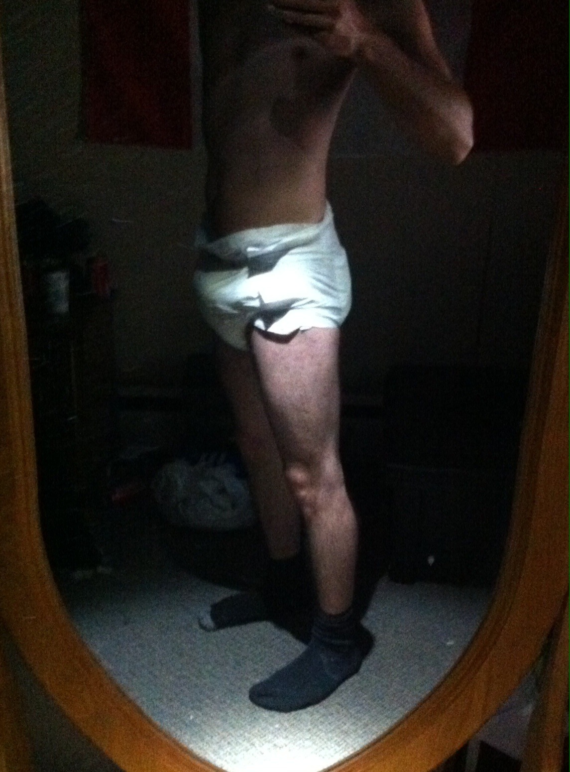 omg-diaperedwomen:  daddyjesseblog:  pics of my wearing depends diapers   follow