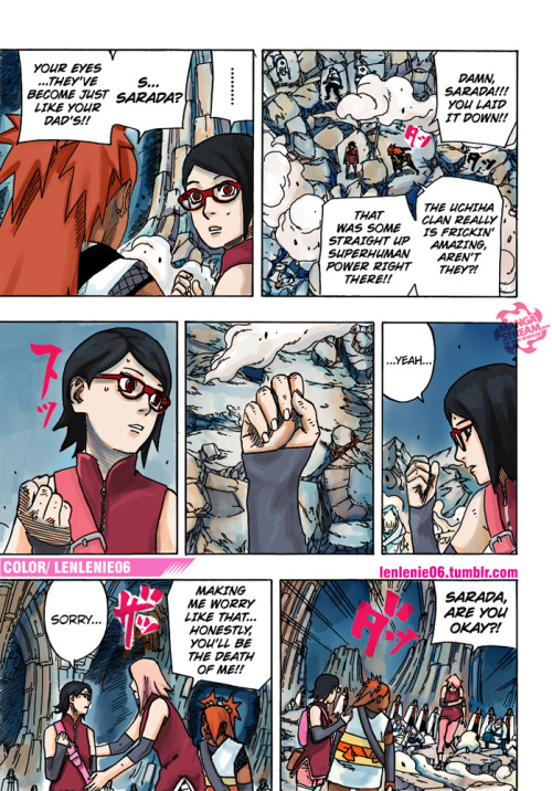 lenlenie06:  This took me a long time…but finally I’m on vacation!!!  here is … i love this chapter.. enjoy it..NARUTO GAIDEN 700+10 full chaptercolor by me (lenlenie) PART 2 hereif you see this color pages in other side, is not me..the source